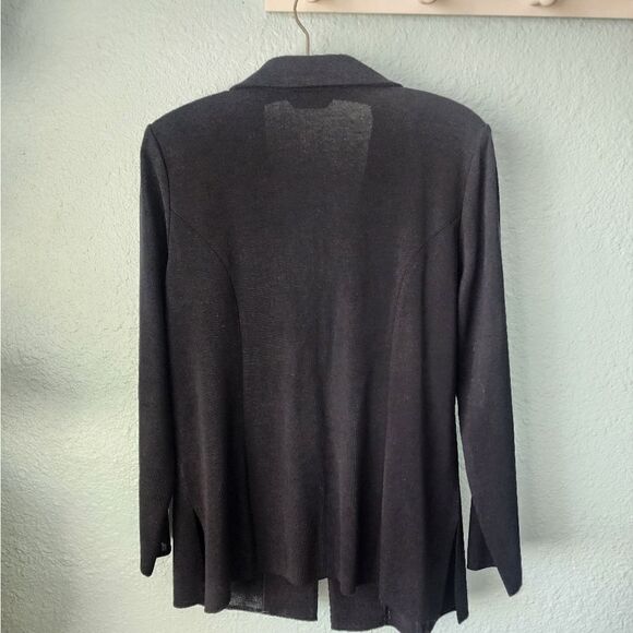 Ming Wang horn hook shoulder pads blazer cardigan - Picture 7 of 16